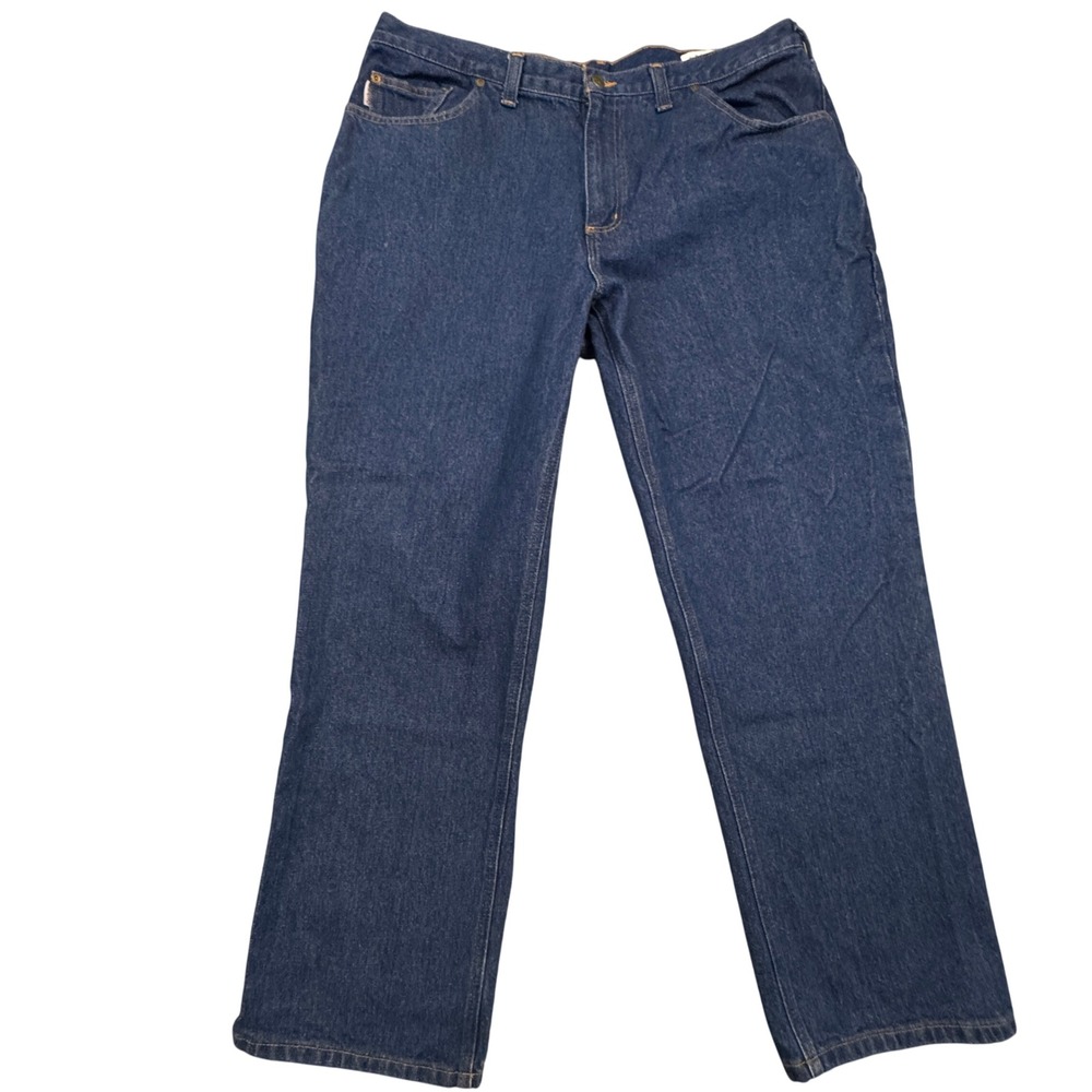 Carhartt Relaxed Fit Jeans Mens Tag Size 40x30 Denim Blue‎ Cotton Workwear Pants